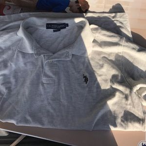 Gray men's U.S. polo assn. shirt