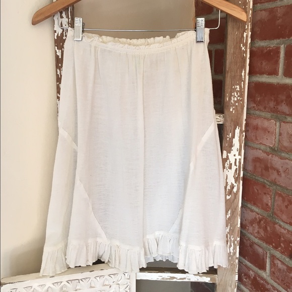 URBAN OUTFITTERS "gauze ruffle skirt slip"