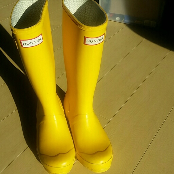 Yellow Hunter Boots