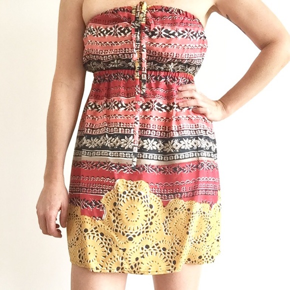 Anthropologie Strapless Dress