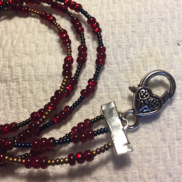 SOLD🎄Fabulous Czech Beaded Wrap Bracelet - Picture 3 of 3