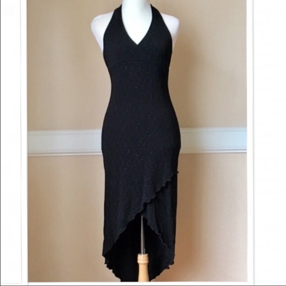 Marilyn hi-low midi w/ subtle silver threading