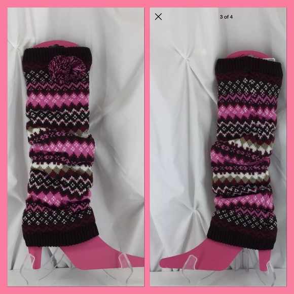 Betsey Johnson chevron leg warmers