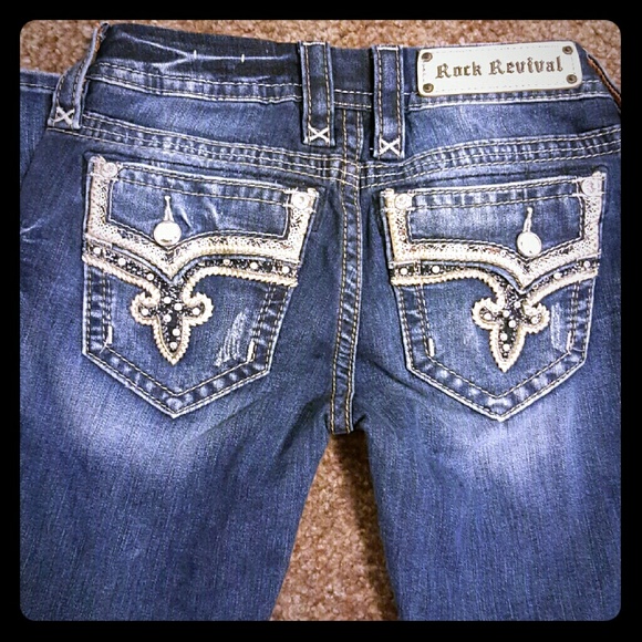 Womens Rock Revival Capris - Picture 1 of 2