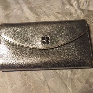 Kate Spade metallic silver wallet