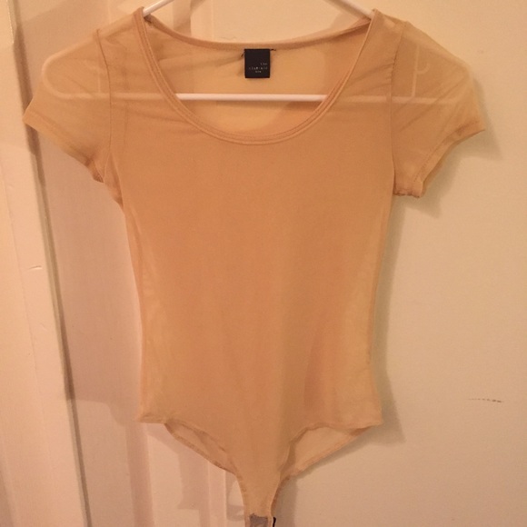 Nude mesh bodysuit