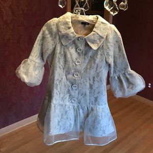 Dressy Cream Lace Coat