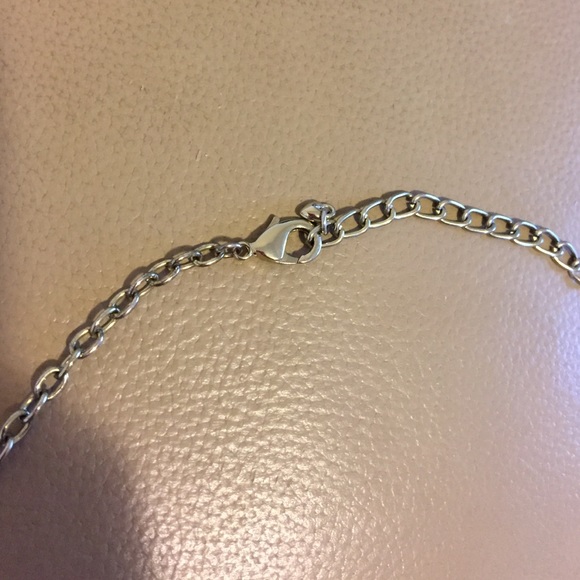 Necklace sits around true collar bone. - Picture 3 of 4