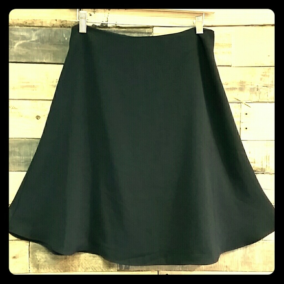 Black A-line skirt