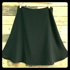 Black A-line skirt