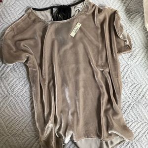 Madewell Velvet bow back top