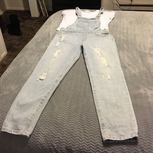 Denim overalls