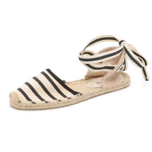 Anthropologie Shoes - Soludos Wrapped D'orsay Striped Espadrilles