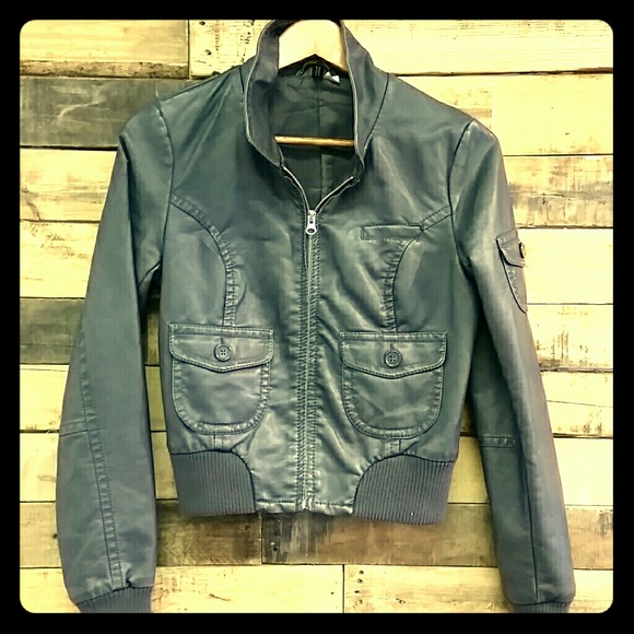 H&M grey bomber jacket