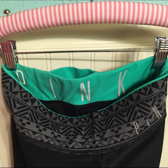 PINK Victoria's Secret Pants - Teal Reversible Ultimate leggings