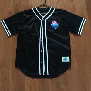 Pink Dolphin Black Baseball Jersey