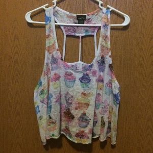 rue21 cupcake crop top