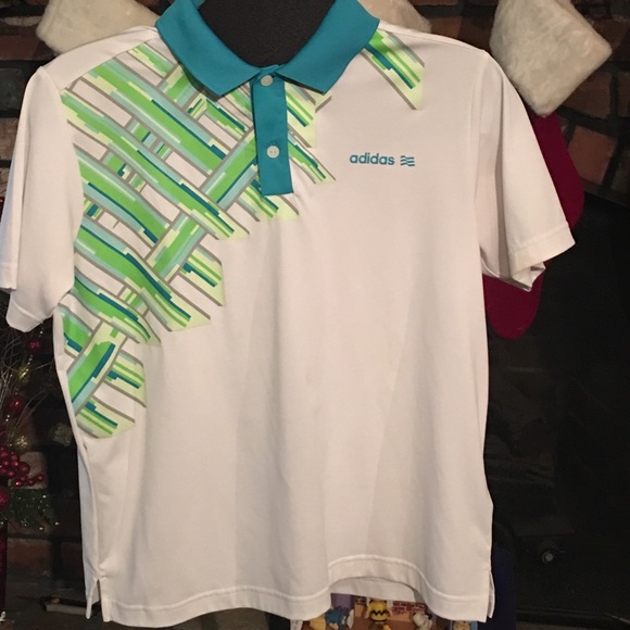 Adidas collar shirt. L