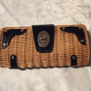 Kate Spade wicker clutch