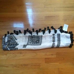Black & White Tribal Persian Scarf