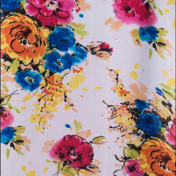 Floral Peony Print Semi-Sheer Cardigan Kimono! - Picture 6 of 6