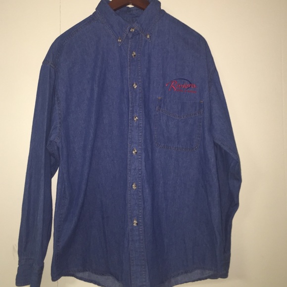 Vintage Riviera casino and hotel jean shirt