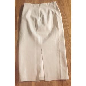 White leather Zara skirt