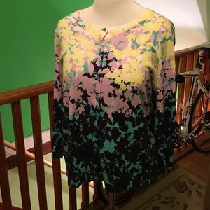 Talbots multicolored umbre sweater