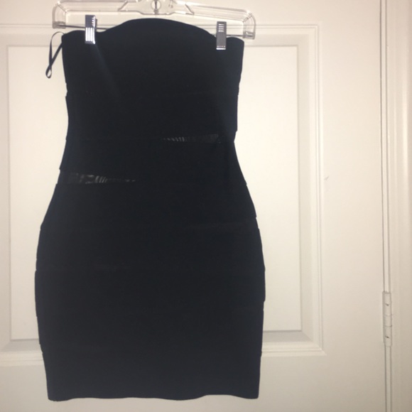 Forever 21 Black Bandage Dress