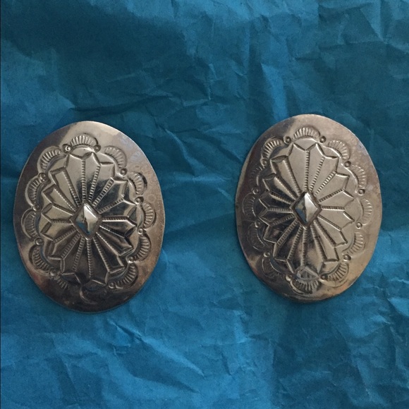 Native American silver earrings