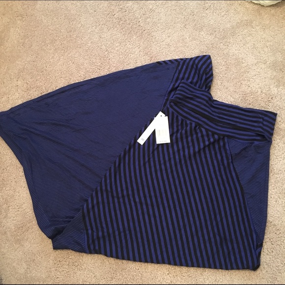 NWT Joe B Blue Striped Maxi Skirt