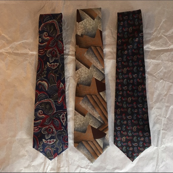 Lot of 3 Oleg Cassini Ties- Holiday Gifts!