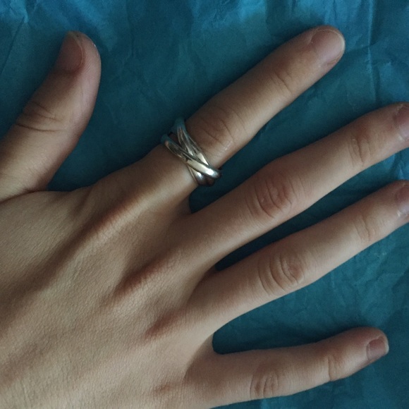 Stackable silver ring