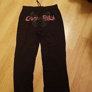 Black sleep pants