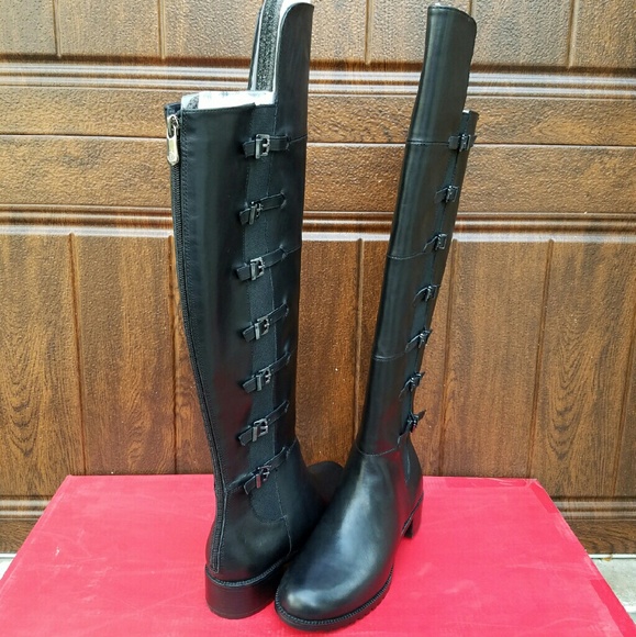 Edgy OTK Boots by Adrienne Vittadini - Picture 2 of 4