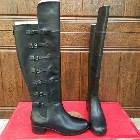Edgy OTK Boots by Adrienne Vittadini - Picture 3 of 4