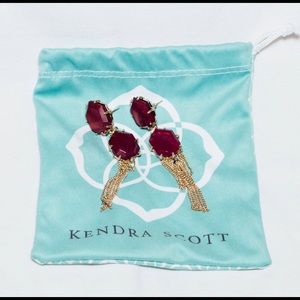Garnet Kendra Scott Earrings