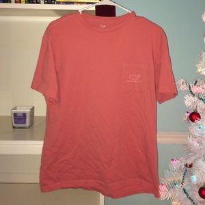 Coral Short Sleeve Vineyard Vines Shirt