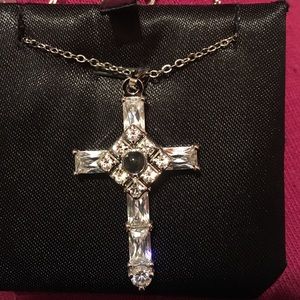 Sterling silver cross necklace