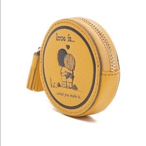 Iconic 'Love Is' Anya Hindmarch coin purse