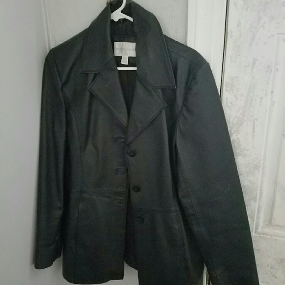 Coats | Burlington Leather Coat | Poshmark