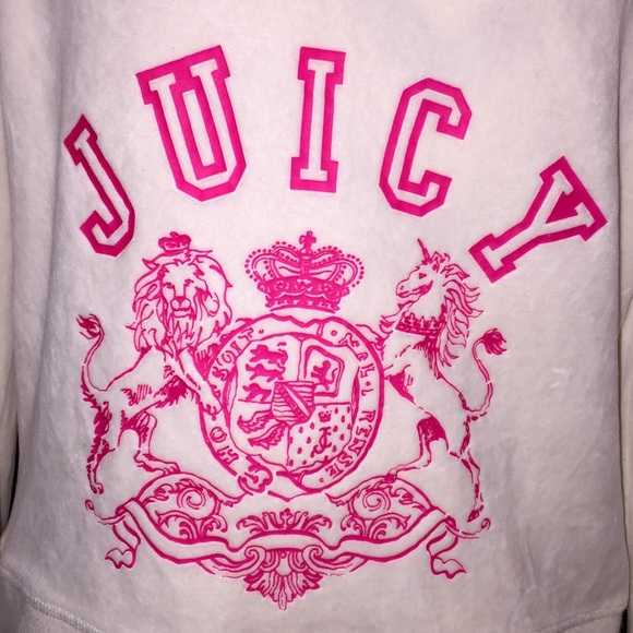 White & Hot Pink Juicy Couture Jacket