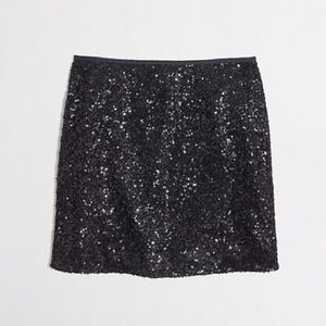 J crew sequin skirt