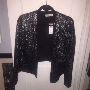 Sequin Silver Abercrombie & Fitch Blazer