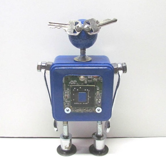 Found Objects Robot Sculpture - image 1
