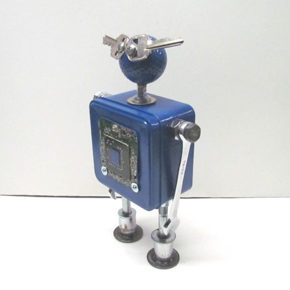 Found Objects Robot Sculpture - image 3