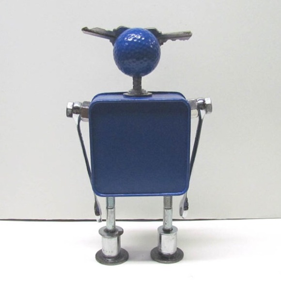 Found Objects Robot Sculpture - image 4