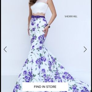Sherri Hill two piece prom dress