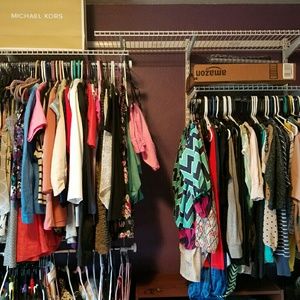 Women's clothes, jewelery, shoes, purses.