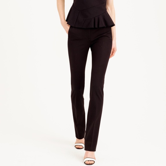 J Crew Campbell trouser bi stretch cotton black